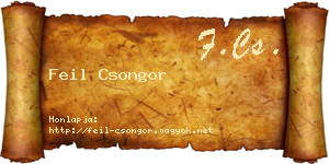 Feil Csongor névjegykártya